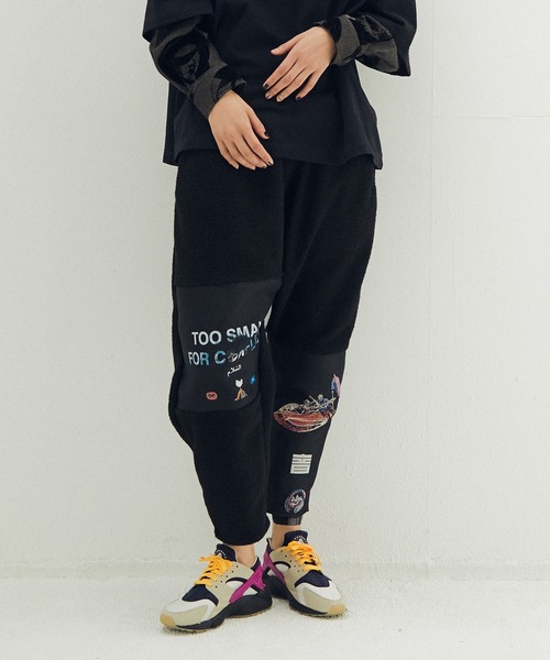 STOF(ストフ)の「VSJQ Mix Wide Pants(その他パンツ・メンズ・カーキ/ブラック・M/S)」の2枚目の写真