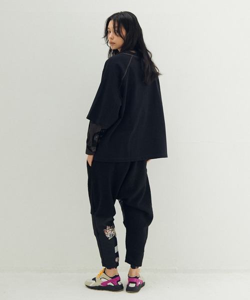 STOF(ストフ)の「VSJQ Mix Wide Pants(その他パンツ・メンズ・カーキ/ブラック・M/S)」の4枚目の写真