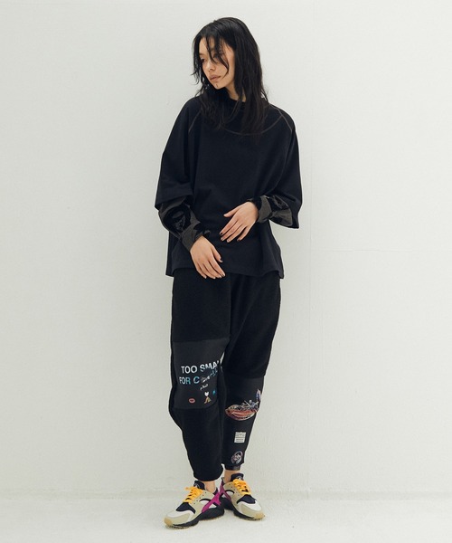 STOF(ストフ)の「VSJQ Mix Wide Pants(その他パンツ・メンズ・カーキ/ブラック・M/S)」の5枚目の写真