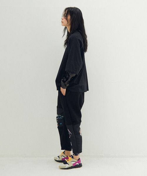 STOF(ストフ)の「VSJQ Mix Wide Pants(その他パンツ・メンズ・カーキ/ブラック・M/S)」の6枚目の写真