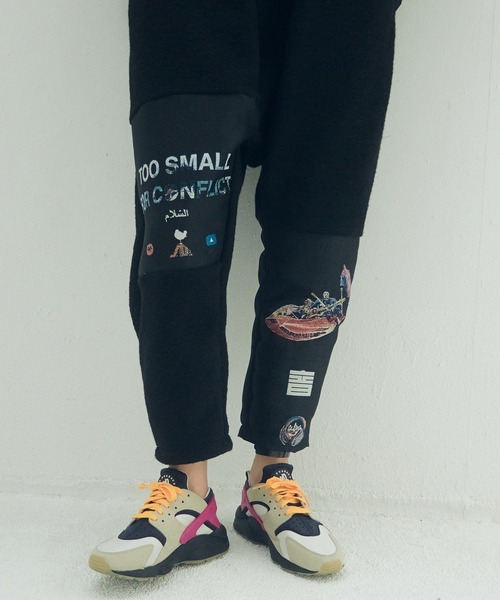 STOF(ストフ)の「VSJQ Mix Wide Pants(その他パンツ・メンズ・カーキ/ブラック・M/S)」の3枚目の写真