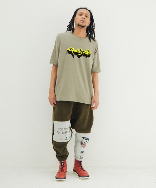 STOF(ストフ)の「VSJQ Mix Wide Pants(その他パンツ・メンズ・カーキ/ブラック・M/S)」の8枚目の写真