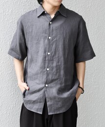 SHIPS any:〈洗濯機可能〉NOVELTEX リネン レギュラーカラー シャツ◇
