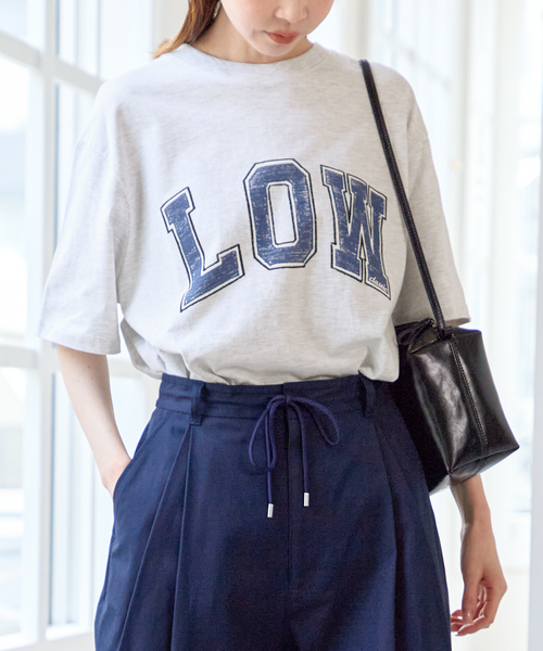 U by SPICK&SPAN（ユーバイスピックアンドスパン）の「LOW CLASSIC Lc / ロウ クラシック エルシー LOW T-SHIRT（Tシャツ/カットソー・レディース・チャコールグレー・MEDIUM）」の16枚目の写真