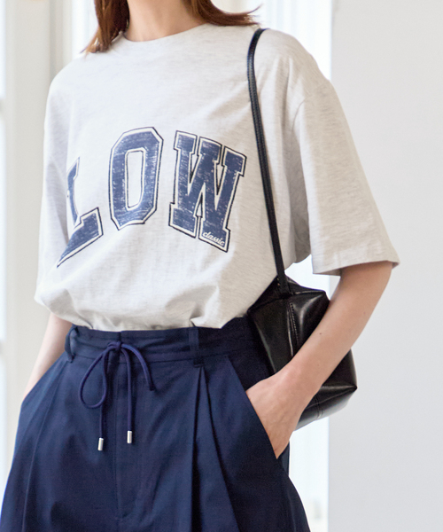 U by SPICK&SPAN（ユーバイスピックアンドスパン）の「LOW CLASSIC Lc / ロウ クラシック エルシー LOW T-SHIRT（Tシャツ/カットソー・レディース・チャコールグレー・MEDIUM）」の13枚目の写真