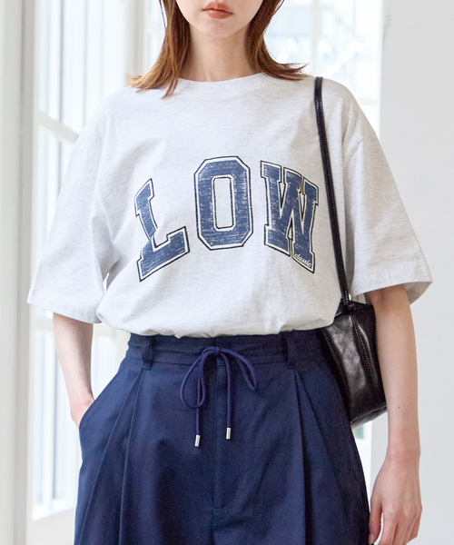 U by SPICK&SPAN（ユーバイスピックアンドスパン）の「LOW CLASSIC Lc / ロウ クラシック エルシー LOW T-SHIRT（Tシャツ/カットソー・レディース・チャコールグレー・MEDIUM）」の12枚目の写真