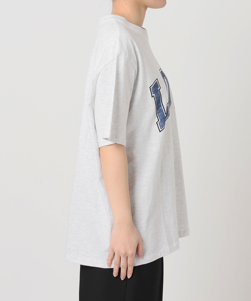 U by SPICK&SPAN（ユーバイスピックアンドスパン）の「LOW CLASSIC Lc / ロウ クラシック エルシー LOW T-SHIRT（Tシャツ/カットソー・レディース・チャコールグレー・MEDIUM）」の8枚目の写真