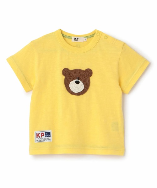 KP BOY(ケーピーボーイ)の「くま編みモチーフ 半袖Tシャツ(Tシャツ/カットソー・キッズ・イエロー/ターコイズブルー/レッド・80cm/90cm)」の3枚目の写真