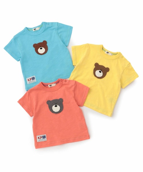 KP BOY(ケーピーボーイ)の「くま編みモチーフ 半袖Tシャツ(Tシャツ/カットソー・キッズ・イエロー/ターコイズブルー/レッド・80cm/90cm)」の12枚目の写真