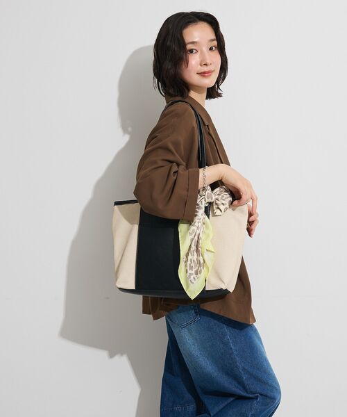 Green　Parks（グリーンパークス）の「収納アドバイザー監修多機能A4トートバッグ（トートバッグ・レディース・ブラック/キャメル・FREE）」の19枚目の写真