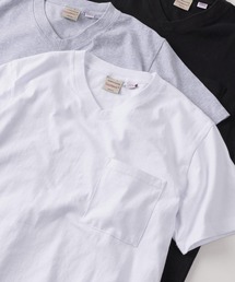 【75】【Goodwear/グッドウェア】 ヘビーウェイト USAコットン 無地 ポケット付 VネックTシャツ/レギュラーシルエット
