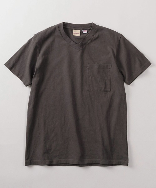Goodwear(グッドウェア)の「【75】【Goodwear/グッドウェア】 ヘビーウェイト USAコットン 無地 ポケット付 VネックTシャツ/レギュラーシルエット(Tシャツ/カットソー・メンズ・ホワイト/チャコールグレー/杢グレー/ブラック・S/M/L/XL)」の11枚目の写真