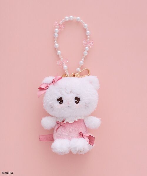 Maison de FLEUR(メゾンドフルール)の「Lil ala mode ぬいぐるみチャーム(チャーム・レディース・ブルー/イエロー/ピンク/ライトピンク・FREE)」の1枚目の写真