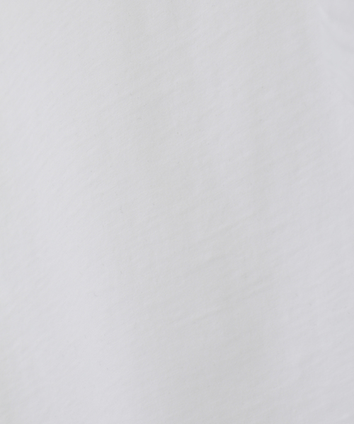 CURRENTAGE(カレンテージ)の「Organic Cotton Jersey Gather Cut And Sew(Tシャツ/カットソー・レディース・ブラック/ホワイト・1)」の7枚目の写真