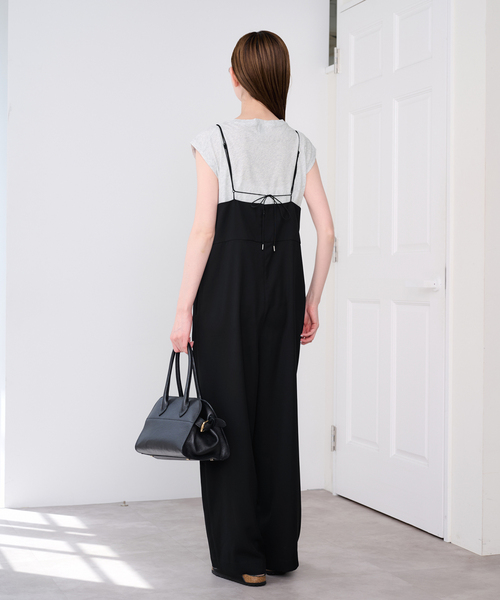U by SPICK&SPAN(ユーバイスピックアンドスパン)の「《2枚セット》WPL トラウザーサロペット(サロペット/オーバーオール・レディース・ブラック/モカ・38/36)」の5枚目の写真