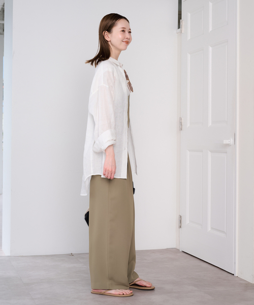 U by SPICK&SPAN(ユーバイスピックアンドスパン)の「《2枚セット》WPL トラウザーサロペット(サロペット/オーバーオール・レディース・ブラック/モカ・38/36)」の14枚目の写真