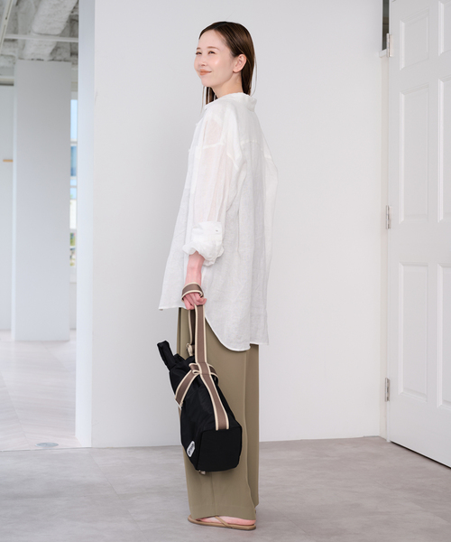 U by SPICK&SPAN(ユーバイスピックアンドスパン)の「《2枚セット》WPL トラウザーサロペット(サロペット/オーバーオール・レディース・ブラック/モカ・38/36)」の16枚目の写真