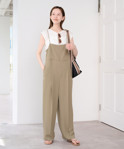 U by SPICK&SPAN(ユーバイスピックアンドスパン)の「《2枚セット》WPL トラウザーサロペット(サロペット/オーバーオール・レディース・ブラック/モカ・38/36)」の17枚目の写真