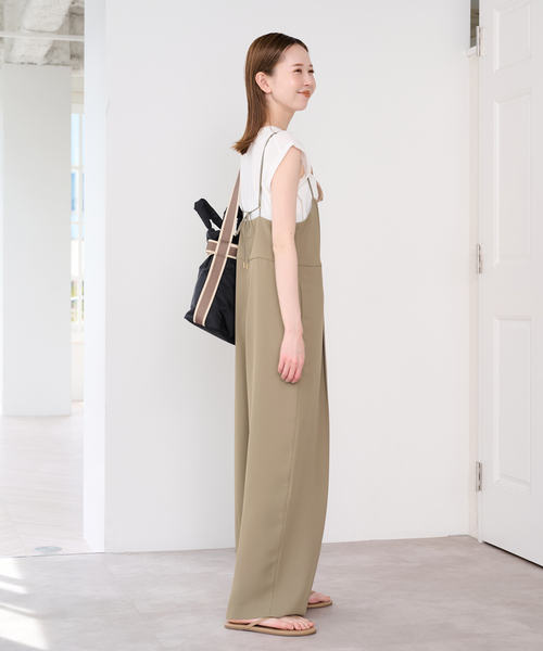 U by SPICK&SPAN(ユーバイスピックアンドスパン)の「《2枚セット》WPL トラウザーサロペット(サロペット/オーバーオール・レディース・ブラック/モカ・38/36)」の18枚目の写真