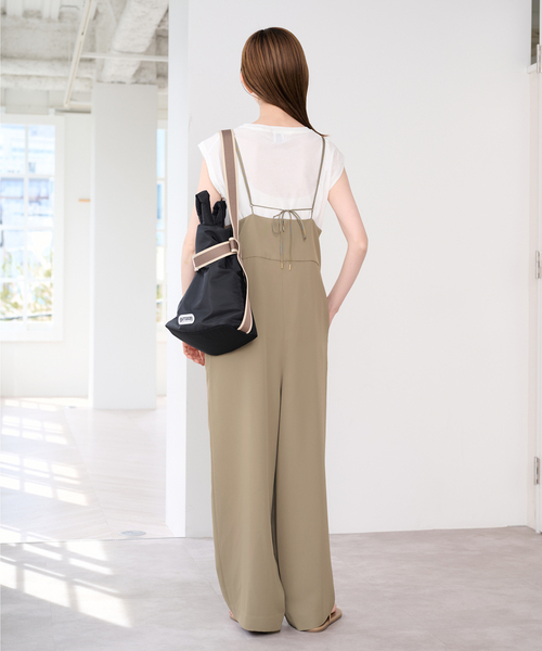 U by SPICK&SPAN(ユーバイスピックアンドスパン)の「《2枚セット》WPL トラウザーサロペット(サロペット/オーバーオール・レディース・ブラック/モカ・38/36)」の19枚目の写真