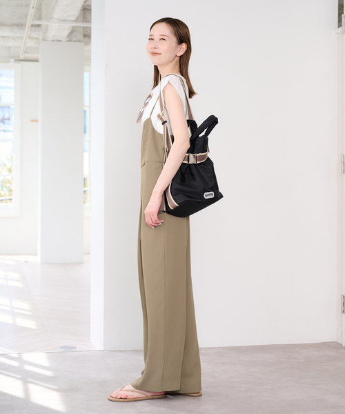 U by SPICK&SPAN(ユーバイスピックアンドスパン)の「《2枚セット》WPL トラウザーサロペット(サロペット/オーバーオール・レディース・ブラック/モカ・38/36)」の20枚目の写真