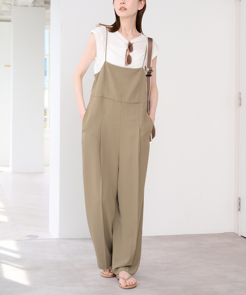 U by SPICK&SPAN(ユーバイスピックアンドスパン)の「《2枚セット》WPL トラウザーサロペット(サロペット/オーバーオール・レディース・ブラック/モカ・38/36)」の21枚目の写真