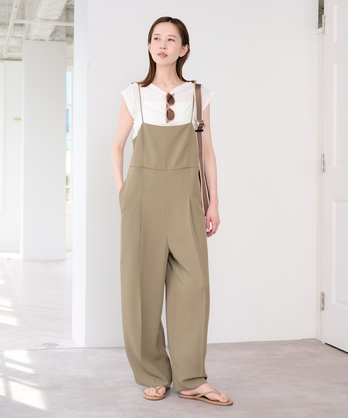 U by SPICK&SPAN(ユーバイスピックアンドスパン)の「《2枚セット》WPL トラウザーサロペット(サロペット/オーバーオール・レディース・ブラック/モカ・38/36)」の22枚目の写真