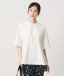 UNITED ARROWS | 5分袖 ペプラム Tシャツ ‐吸水速乾‐(Tシャツ/カットソー)