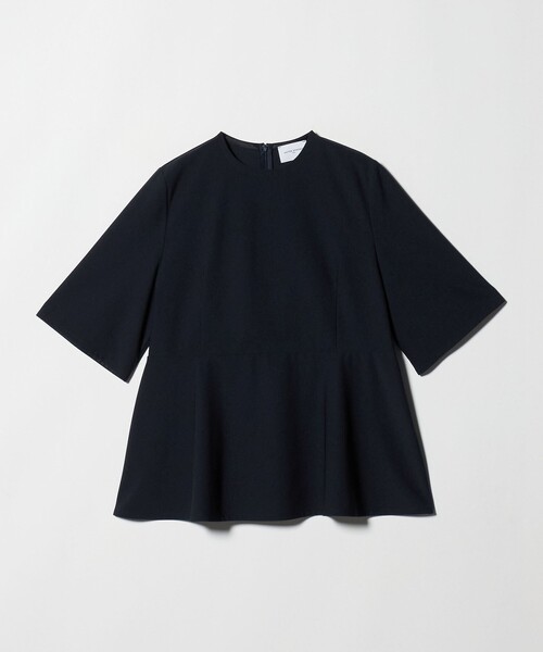 UNITED ARROWS（ユナイテッドアローズ）の「５分袖 ペプラム Tシャツ ‐吸水速乾‐（Tシャツ/カットソー・レディース・ネイビー/ホワイト・FREE）」の13枚目の写真