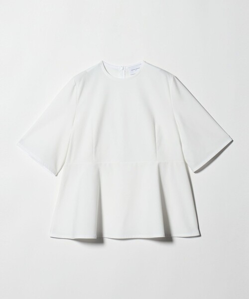 UNITED ARROWS（ユナイテッドアローズ）の「５分袖 ペプラム Tシャツ ‐吸水速乾‐（Tシャツ/カットソー・レディース・ネイビー/ホワイト・FREE）」の20枚目の写真