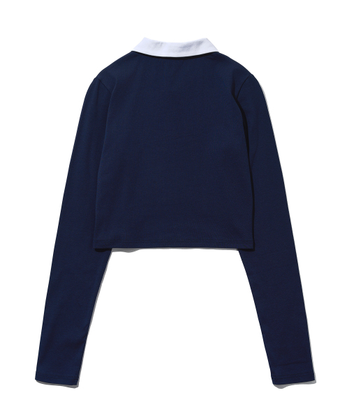YOUHEE(ユヒ)の「LETTERING LONG SLEEVE PK T-SHIRTS_NAVY(Tシャツ/カットソー・レディース・その他・SMALL/MEDIUM)」の3枚目の写真