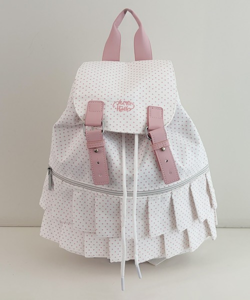 frunco(フランコ)の「【ZOZOTOWN限定】合皮ドットリュック(バックパック/リュック・レディース・グレー/ホワイト・FREE)」の2枚目の写真