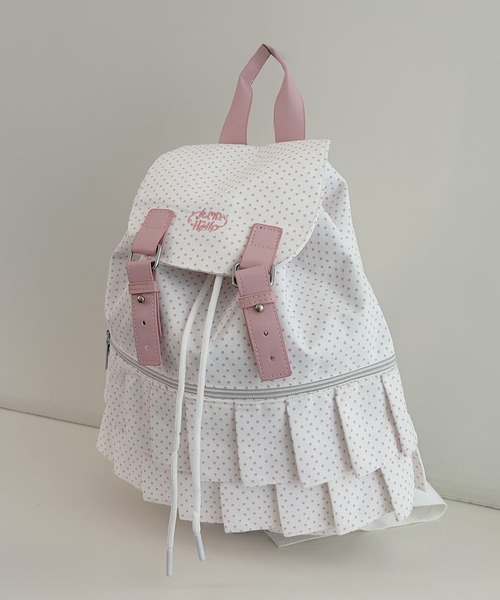 frunco(フランコ)の「【ZOZOTOWN限定】合皮ドットリュック(バックパック/リュック・レディース・グレー/ホワイト・FREE)」の7枚目の写真