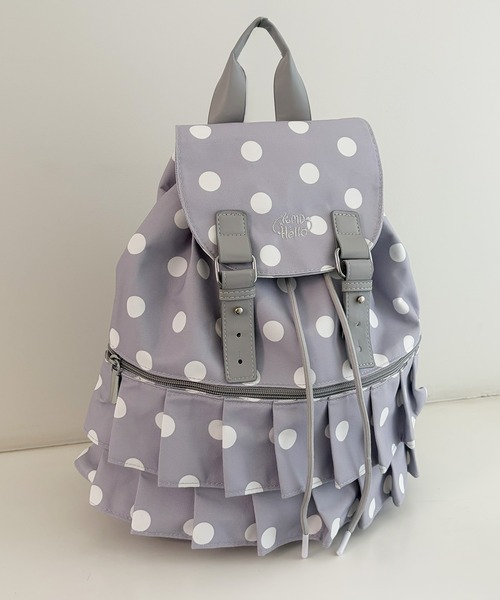 frunco(フランコ)の「【ZOZOTOWN限定】合皮ドットリュック(バックパック/リュック・レディース・グレー/ホワイト・FREE)」の9枚目の写真