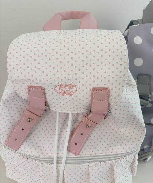 frunco(フランコ)の「【ZOZOTOWN限定】合皮ドットリュック(バックパック/リュック・レディース・グレー/ホワイト・FREE)」の14枚目の写真