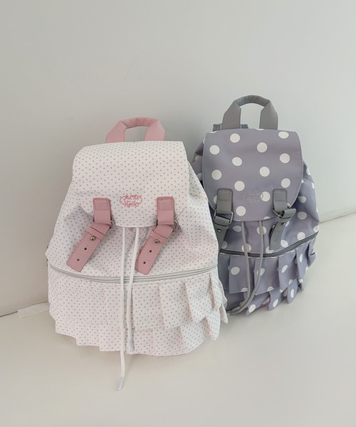 frunco(フランコ)の「【ZOZOTOWN限定】合皮ドットリュック(バックパック/リュック・レディース・グレー/ホワイト・FREE)」の15枚目の写真