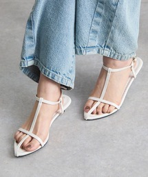 【超軽量】 Tストラップサンダル