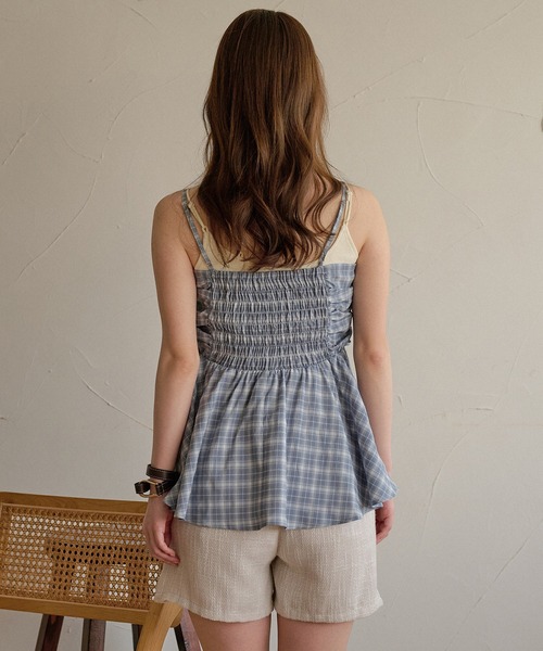 mideal(マイディール)の「3way peplum design tops / 3way ペプラムデザイントップス(シャツ/ブラウス・レディース・ブルー/チャコールグレー/ライトグリーン/ホワイト・FREE)」の19枚目の写真