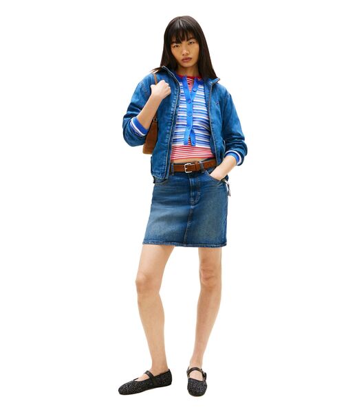 tommy jeans（トミー ジーンズ）の「MOM UH SKIRT BJ8155（スカート・レディース・ブルー・SMALL/X-SMALL/MEDIUM）」の5枚目の写真