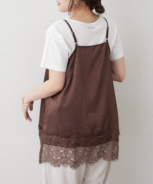 Remind me and forever(リマインドミーアンドフォーエバー)の「【メタルプレートで高見え】ロゴTシャツ(Tシャツ/カットソー・レディース・ブラック/オフホワイト・FREE)」の12枚目の写真