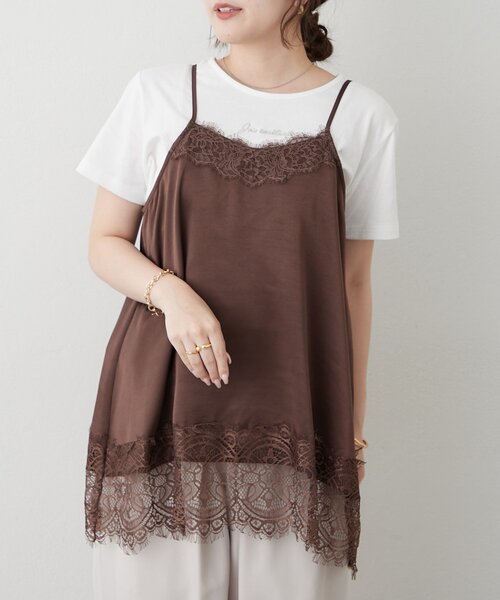 Remind me and forever(リマインドミーアンドフォーエバー)の「【メタルプレートで高見え】ロゴTシャツ(Tシャツ/カットソー・レディース・ブラック/オフホワイト・FREE)」の13枚目の写真