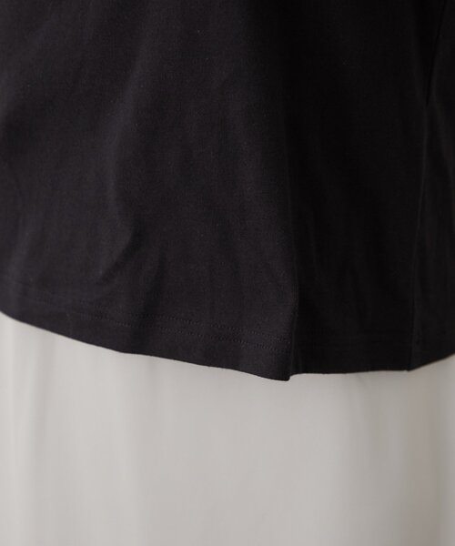 Remind me and forever(リマインドミーアンドフォーエバー)の「【メタルプレートで高見え】ロゴTシャツ(Tシャツ/カットソー・レディース・ブラック/オフホワイト・FREE)」の10枚目の写真