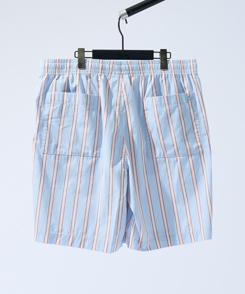 LACOSTE(ラコステ)の「【LACOSTE / ラコステ】MULTI STRIPE POPLIN SHORTS / マルチストライプポプリンショーツ / ショートパンツ /ユニセックス(その他パンツ・メンズ・オレンジ・L/M)」の3枚目の写真