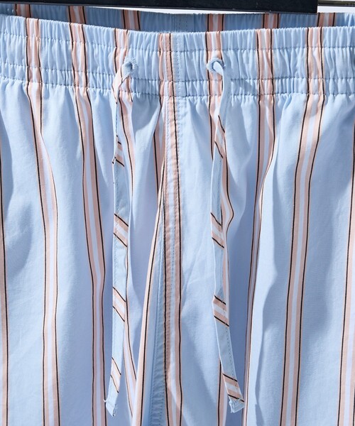 LACOSTE(ラコステ)の「【LACOSTE / ラコステ】MULTI STRIPE POPLIN SHORTS / マルチストライプポプリンショーツ / ショートパンツ /ユニセックス(その他パンツ・メンズ・オレンジ・L/M)」の4枚目の写真
