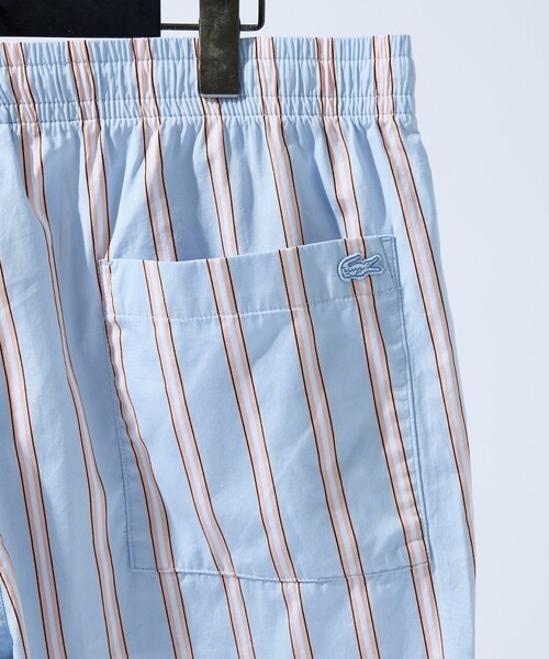 LACOSTE(ラコステ)の「【LACOSTE / ラコステ】MULTI STRIPE POPLIN SHORTS / マルチストライプポプリンショーツ / ショートパンツ /ユニセックス(その他パンツ・メンズ・オレンジ・L/M)」の7枚目の写真