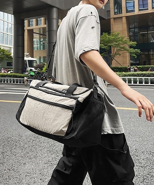Miniministore（ミニミニストア）の「大容量ボストンバッグ旅行用トラベルバッグ（ボストンバッグ・レディース・ダークグレー/ピンク/アイボリー/ブラック・FREE）」の6枚目の写真