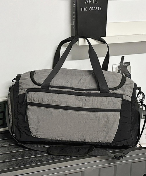 Miniministore（ミニミニストア）の「大容量ボストンバッグ旅行用トラベルバッグ（ボストンバッグ・レディース・ダークグレー/ピンク/アイボリー/ブラック・FREE）」の16枚目の写真