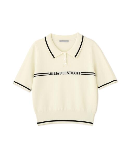 JILL by JILL STUART(ジルバイジルスチュアート)の「ラインロゴポロニット(ニット/セーター・レディース・ブルー/ネイビー/ホワイト・FREE)」の21枚目の写真