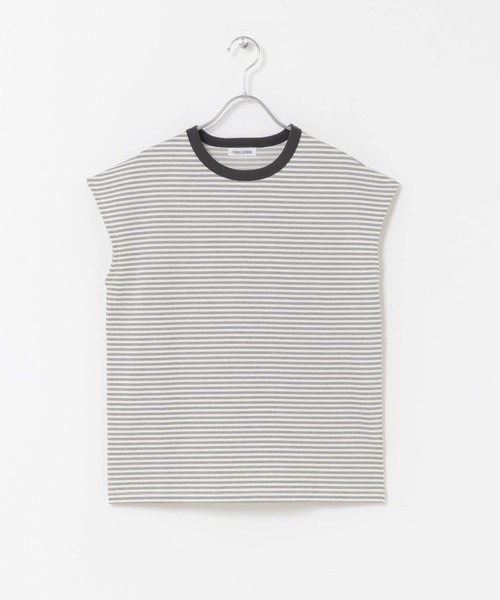 FORK&SPOON（フォークアンドスプーン）の「FORK&SPOON　マルチボーダーノースリーブTシャツ（タンクトップ・レディース・レッド/チャコールグレー/グリーン・1）」の14枚目の写真