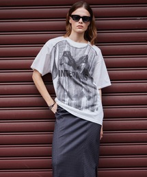 Taffeta Peplum T-shirt/タフタペプラムTシャツ【MAISON SPECIAL